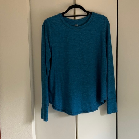 DSG Blue Turquoise Long Sleeve Shirt, Sz L - Picture 1 of 7